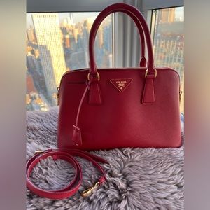 Red Prada Promenade Lux Bag in Medium Size